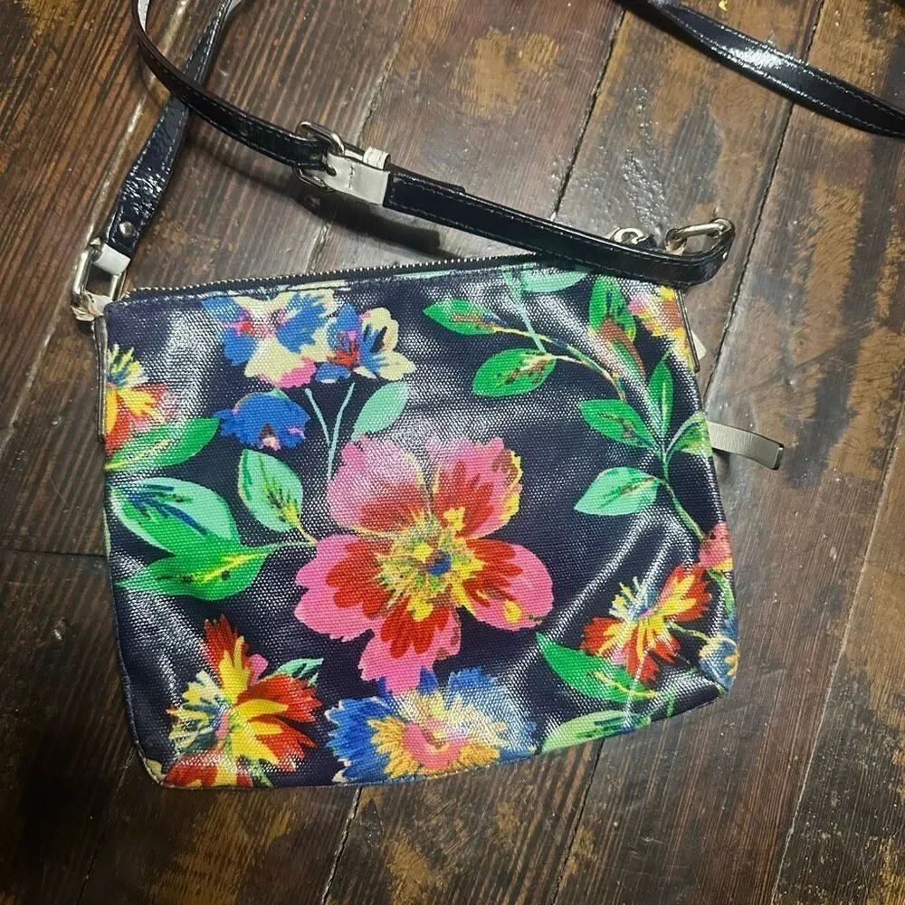 Kate Spade colorful floral roses small crossbody purse - Picture 3 of 5